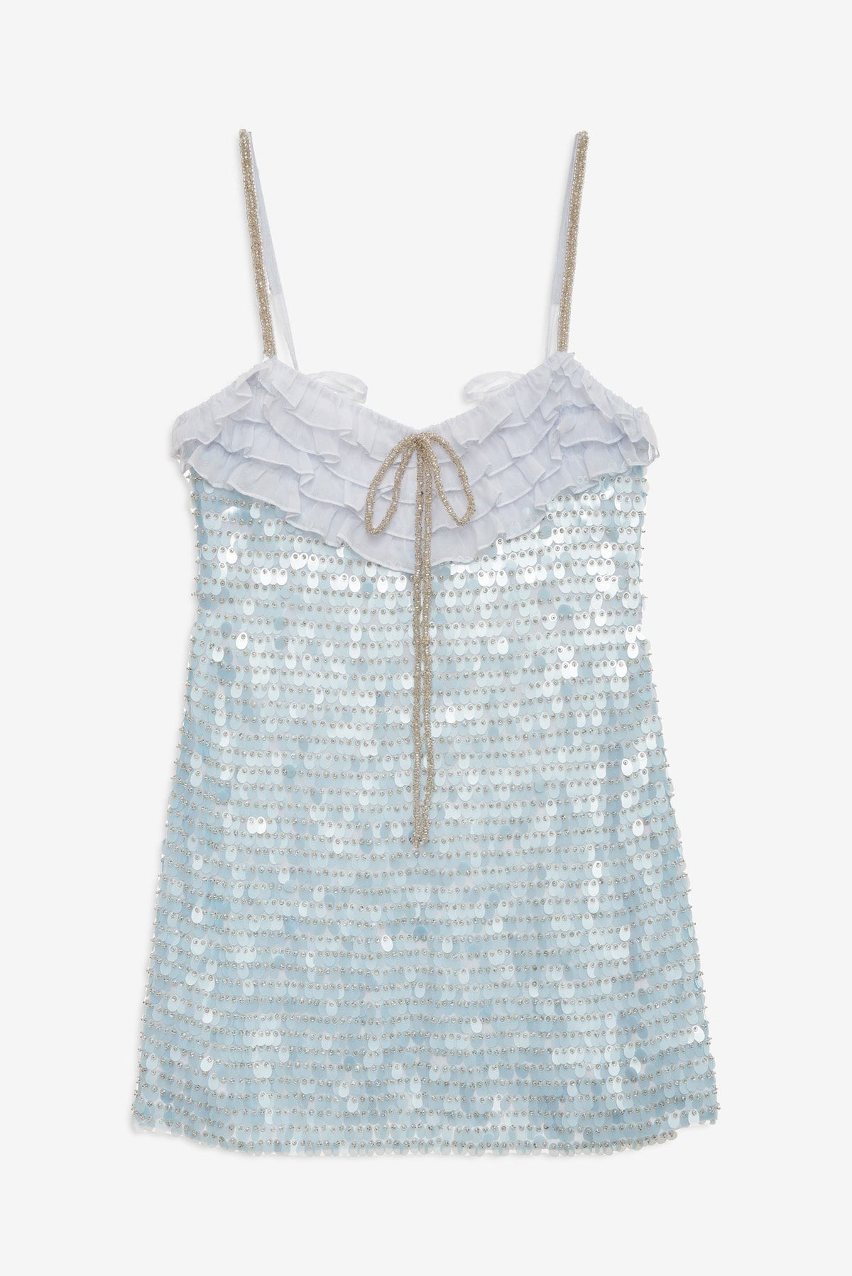 For Love & Lemons Layered Sequin Mini Dress