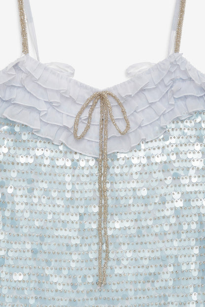 For Love & Lemons Layered Sequin Mini Dress