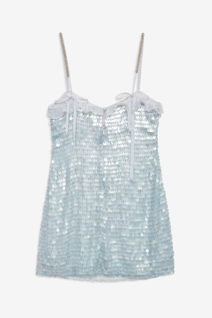 For Love & Lemons Layered Sequin Mini Dress