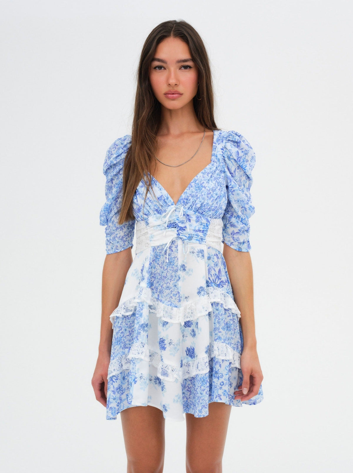 For Love & Lemons Rosalyn Mini Dress