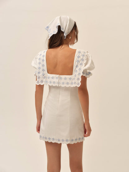 For Love & Lemons Poppy Collared Mini Dress