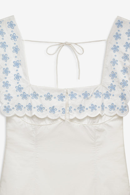 For Love & Lemons Poppy Collared Mini Dress
