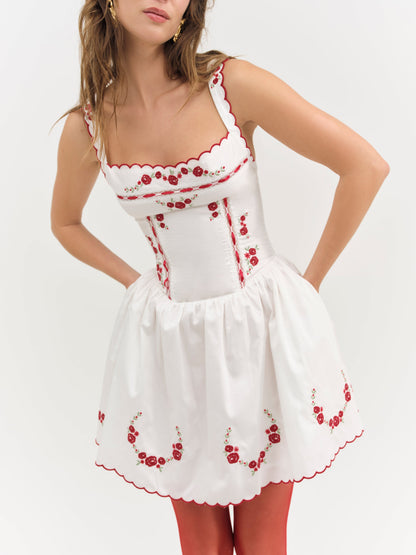 For Love & Lemons Tea Time Poplin Mini Dress