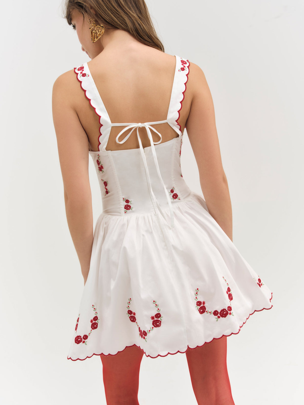 For Love & Lemons Tea Time Poplin Mini Dress