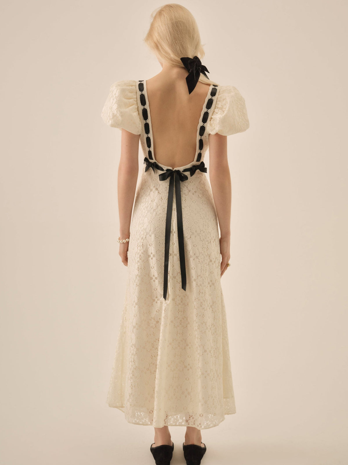 For Love & Lemons Creampuff Lace Maxi Dress
