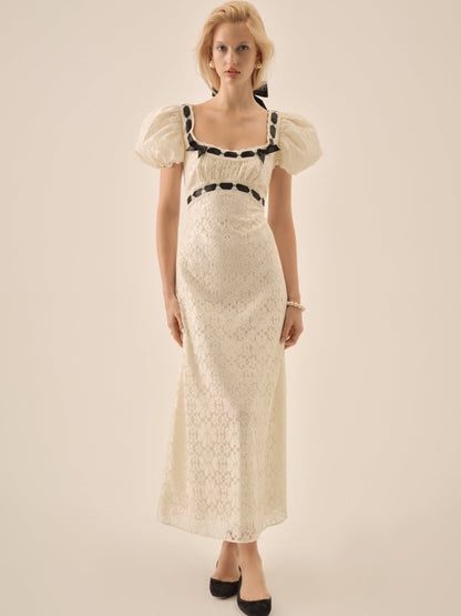 For Love & Lemons Creampuff Lace Maxi Dress