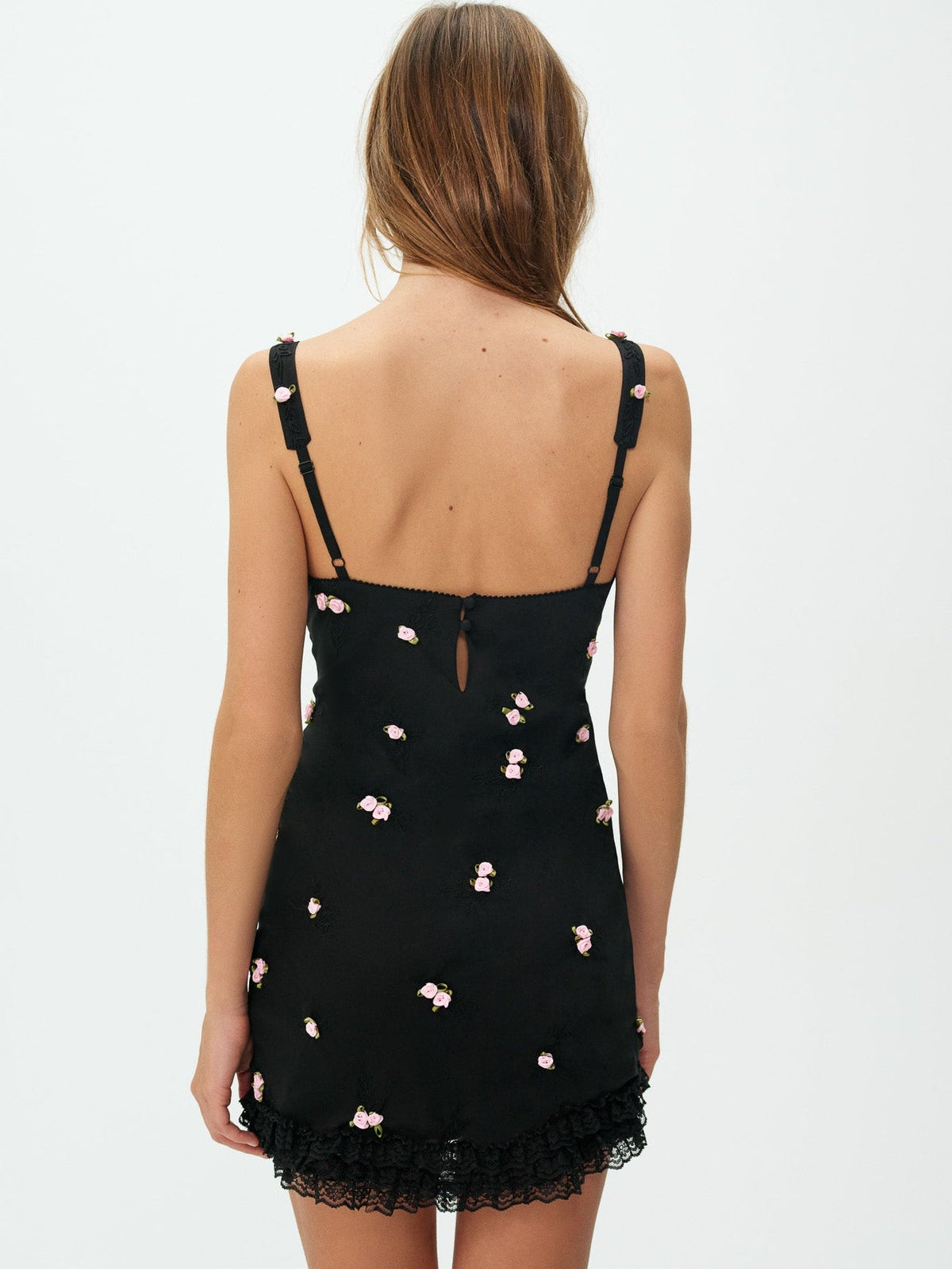For Love & Lemons Rose Vine Mini Dress