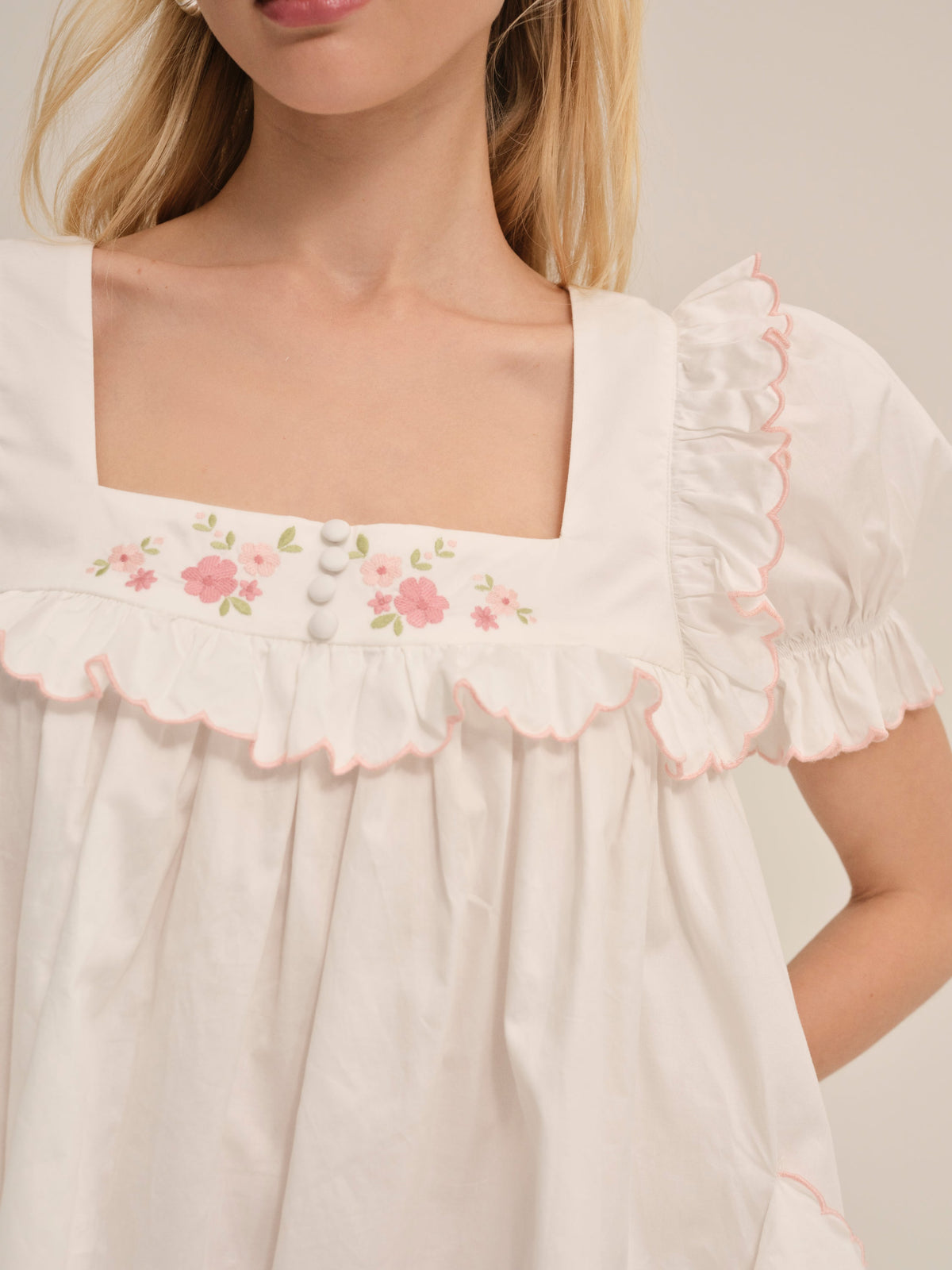 For Love & Lemons Tea Time Babydoll Dress