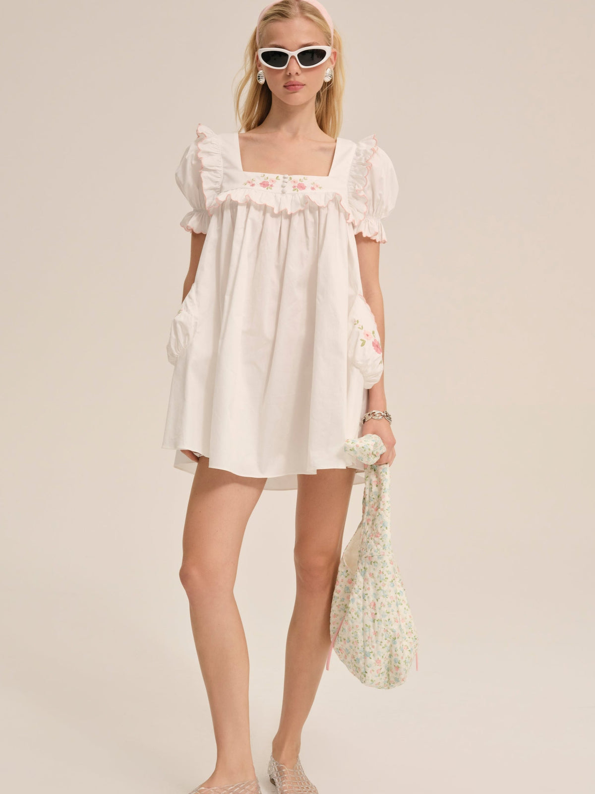 For Love & Lemons Tea Time Babydoll Dress