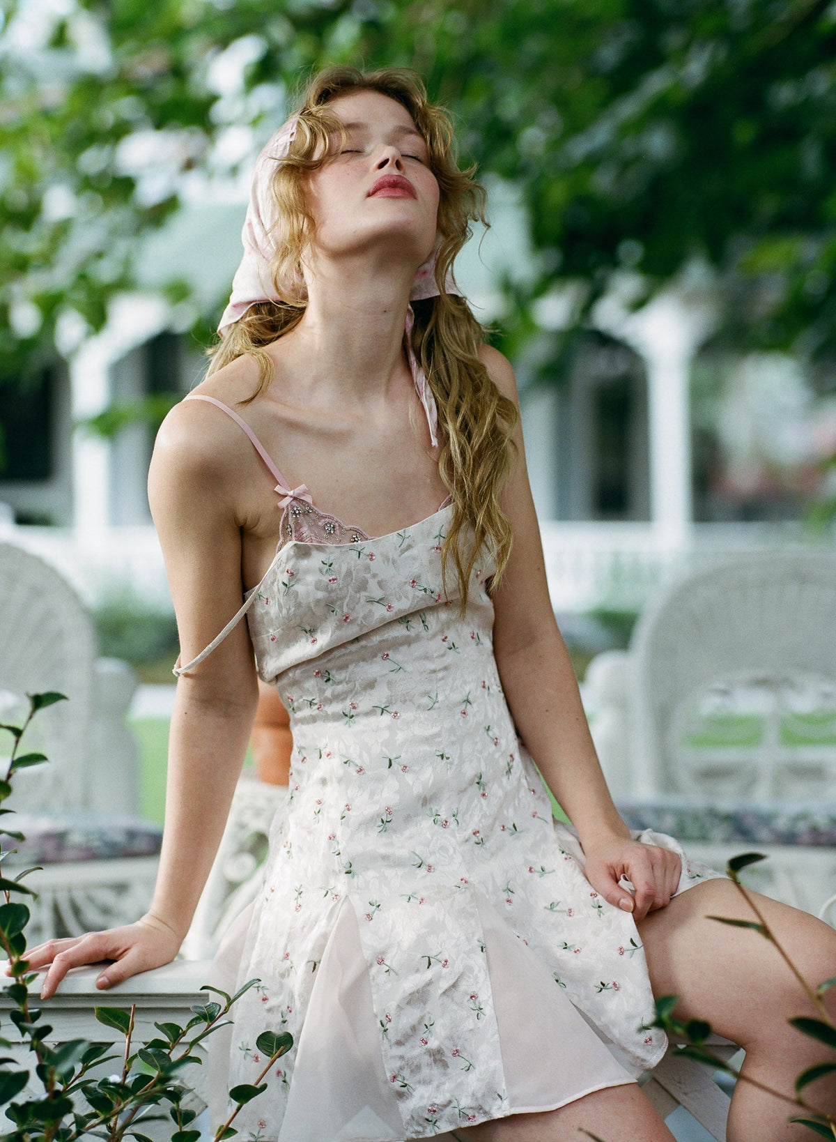 For Love & Lemons Fallen Floral Mini Dress