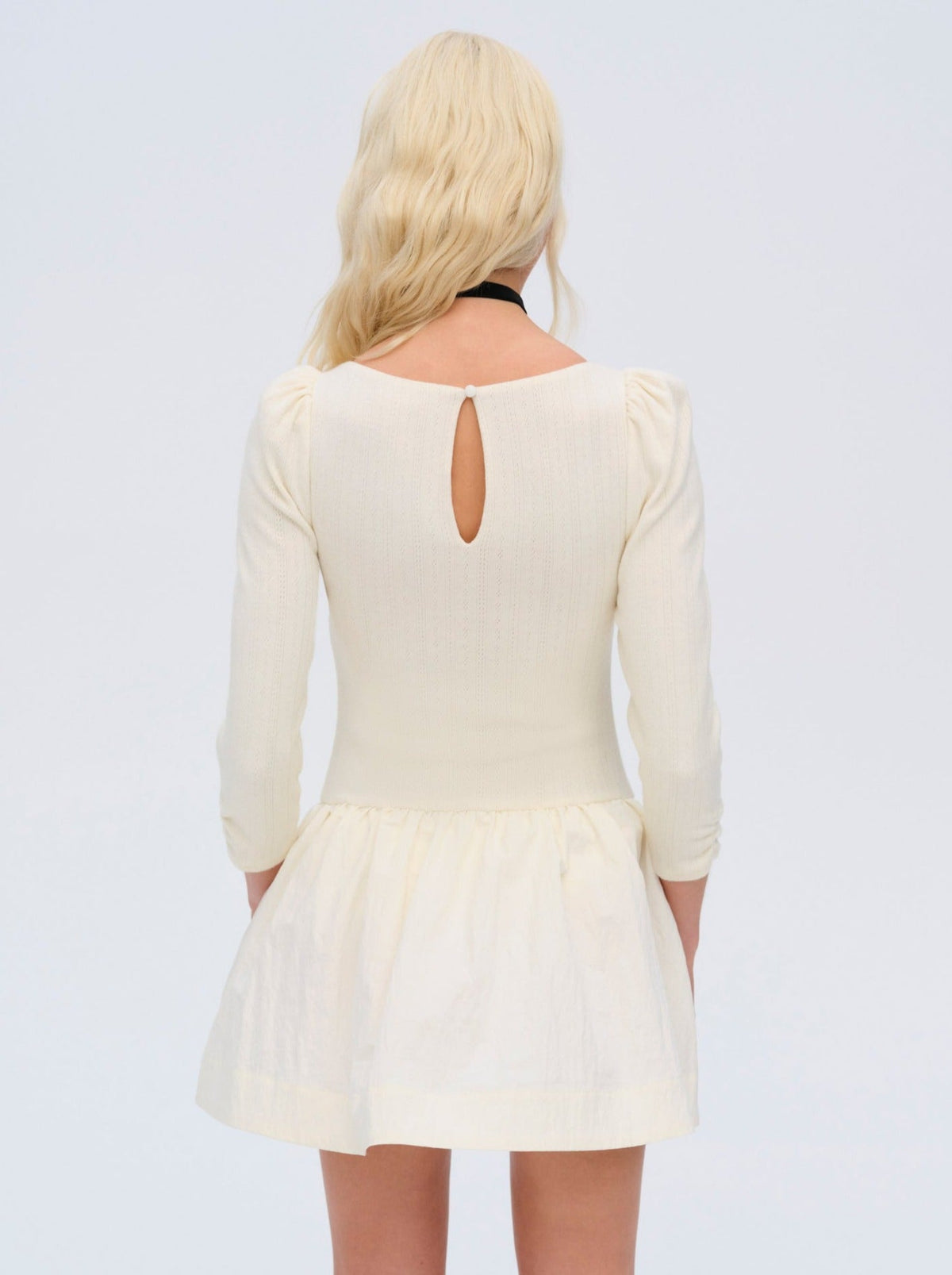 For Love & Lemons Aliyah Pointelle Mini Dress