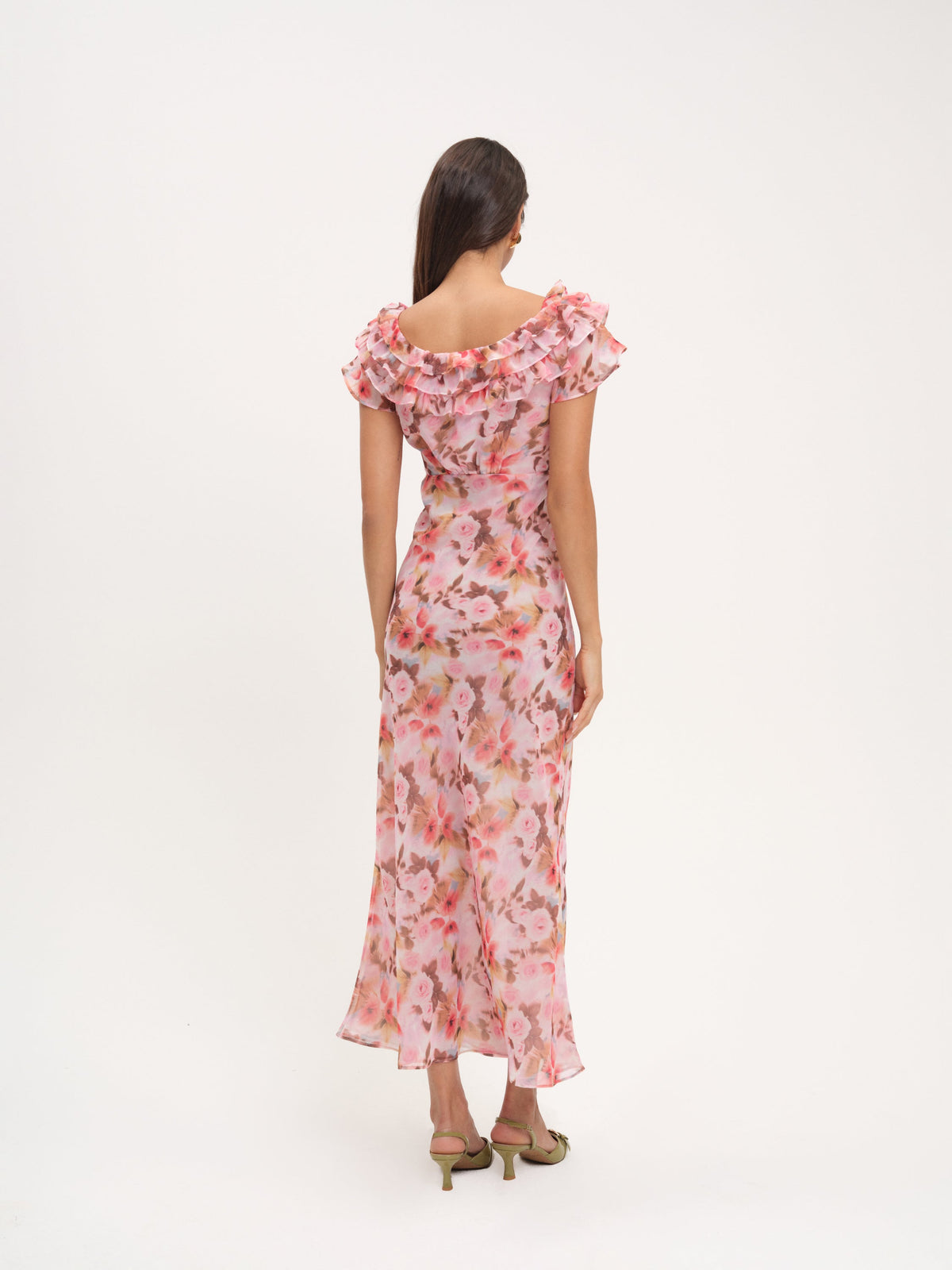 For Love & Lemons Fallen Floral Maxi Dress