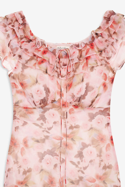 For Love & Lemons Fallen Floral Maxi Dress
