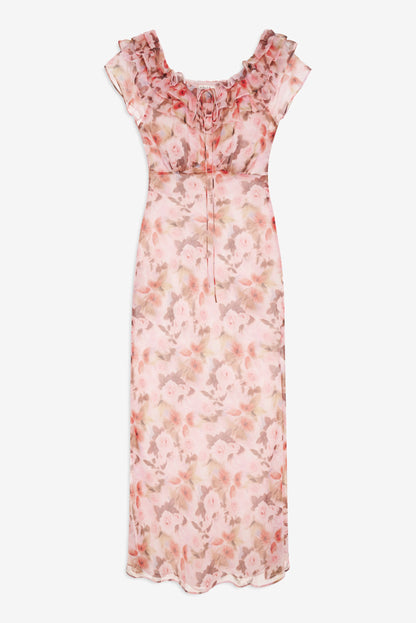 For Love & Lemons Fallen Floral Maxi Dress