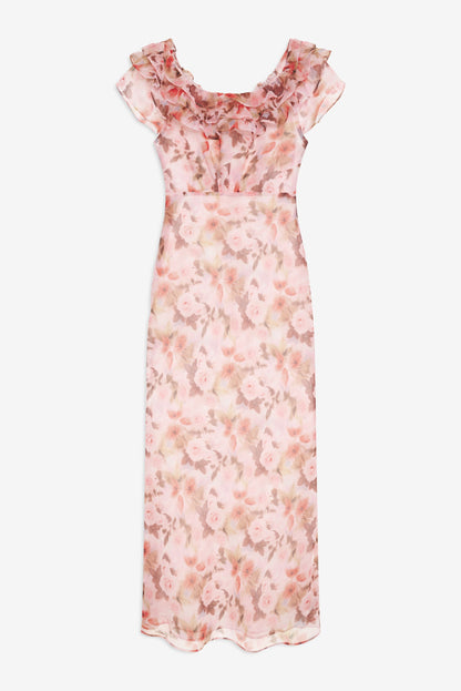 For Love & Lemons Fallen Floral Maxi Dress