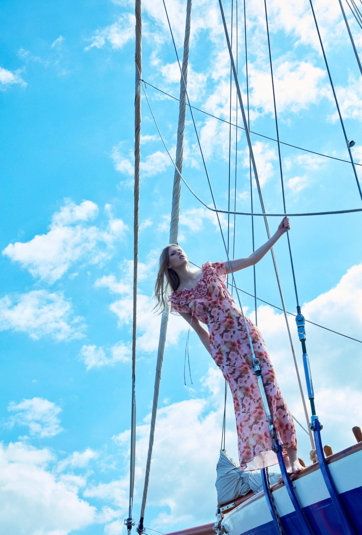 For Love & Lemons Fallen Floral Maxi Dress