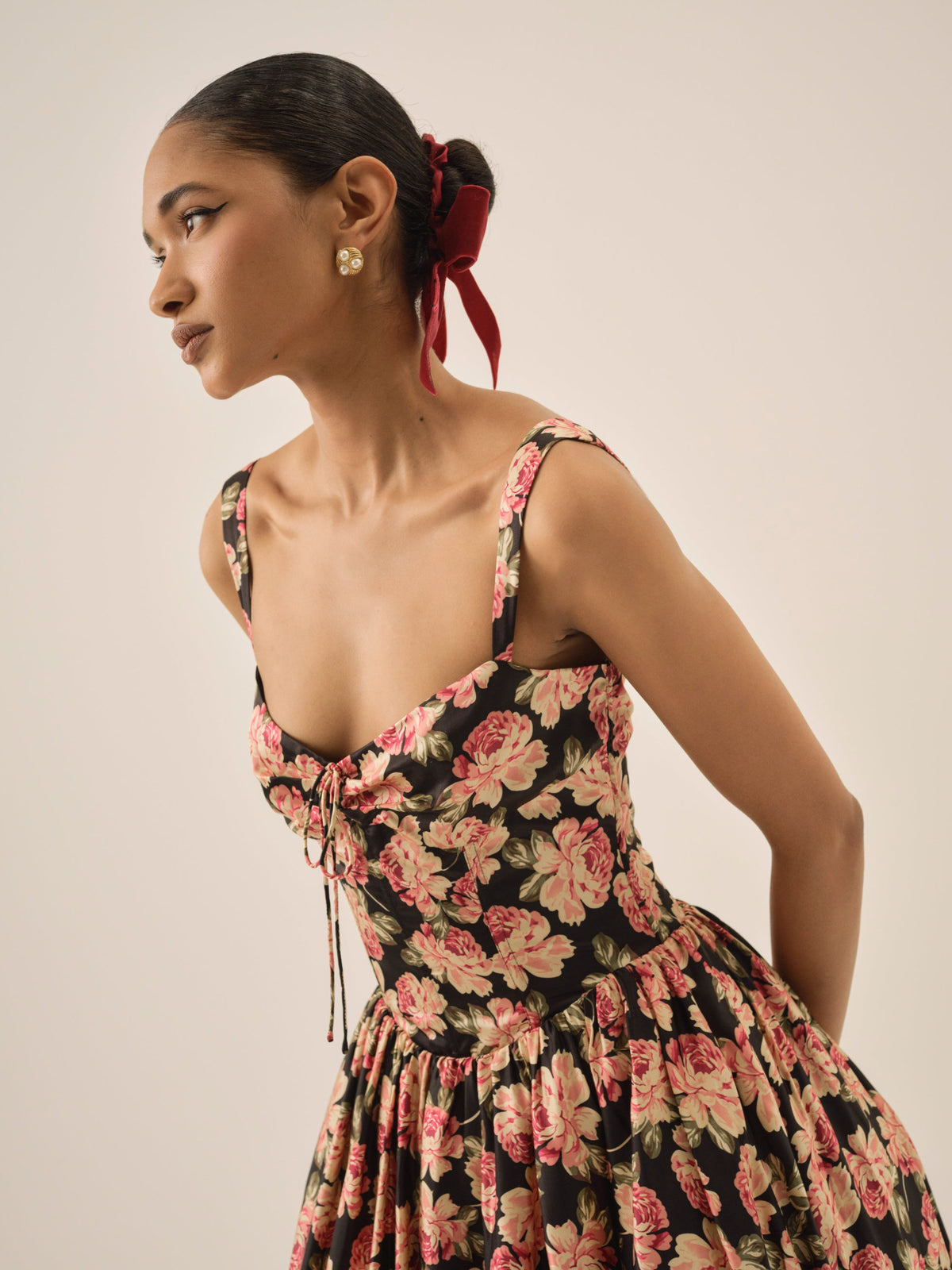 For Love & Lemons Belmond Floral Midi Dress