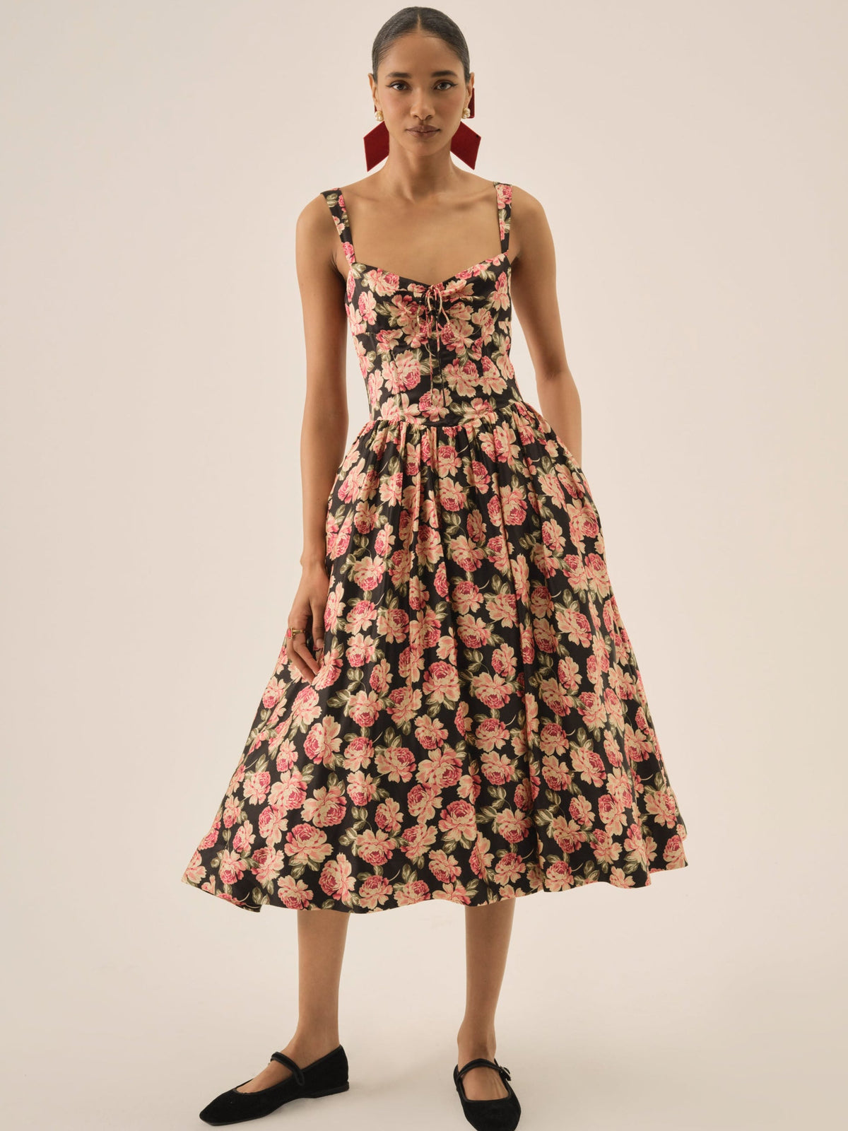 For Love & Lemons Belmond Floral Midi Dress