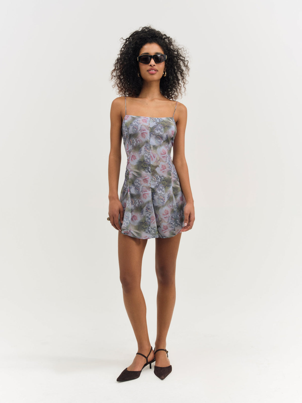 For Love & Lemons Fallen Floral Mini Dress