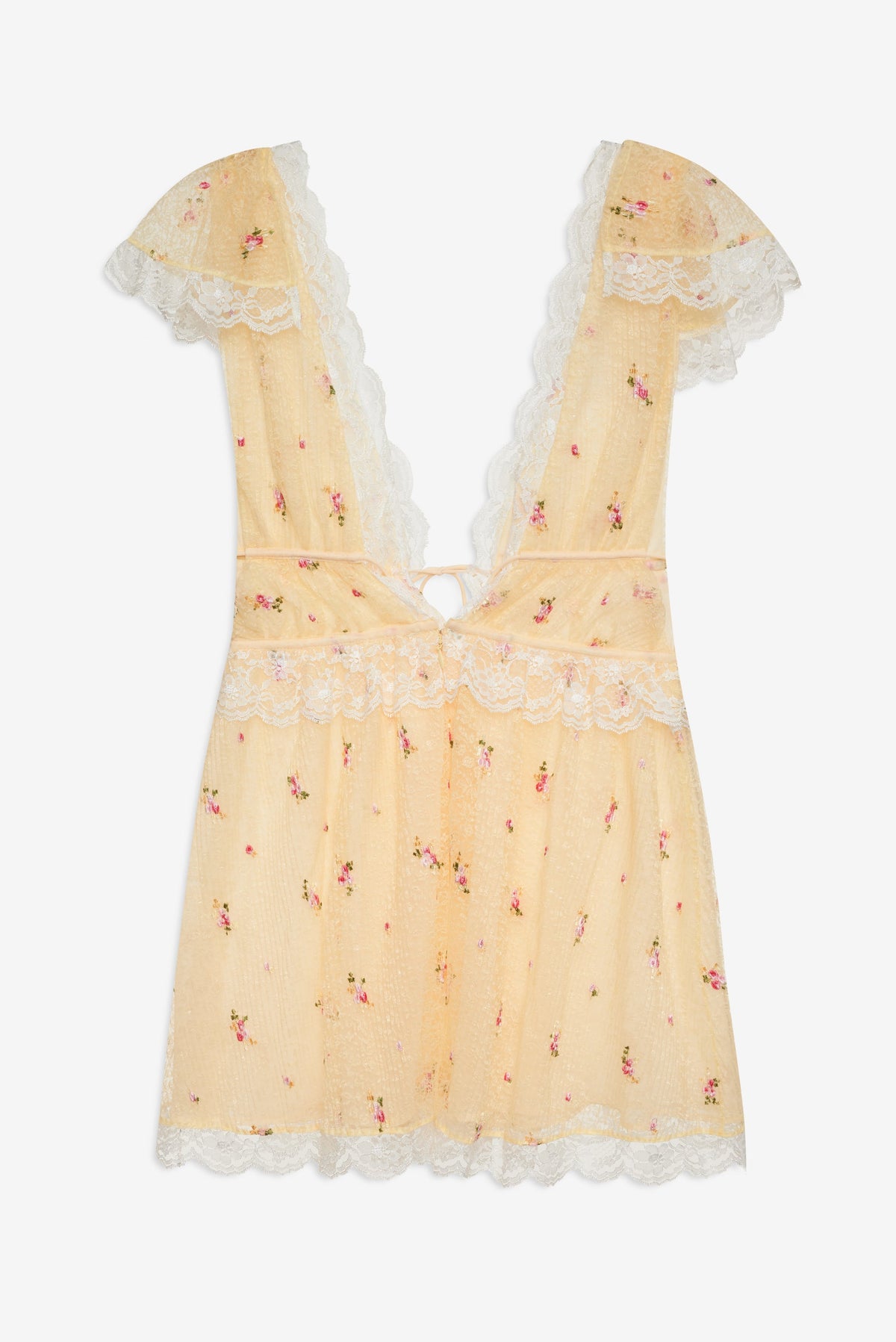 For Love & Lemons Poppy Lace Mini Dress