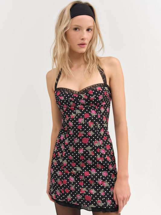 For Love & Lemons Betty Bud Mini Dress