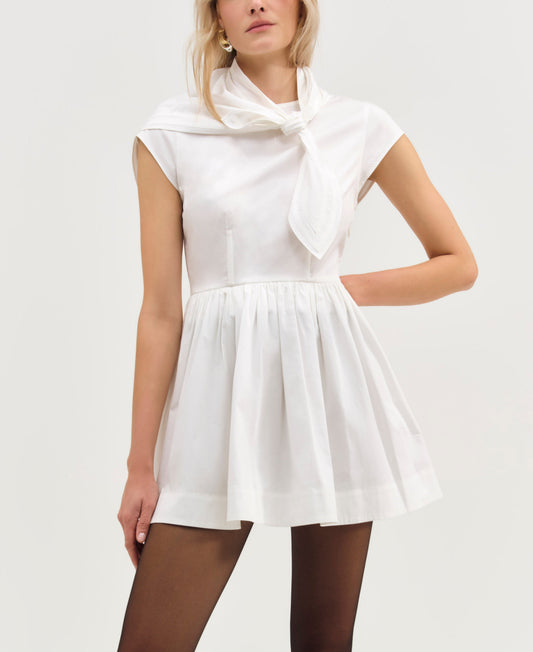 For Love & Lemons Helena Poplin Scarf Mini Dress