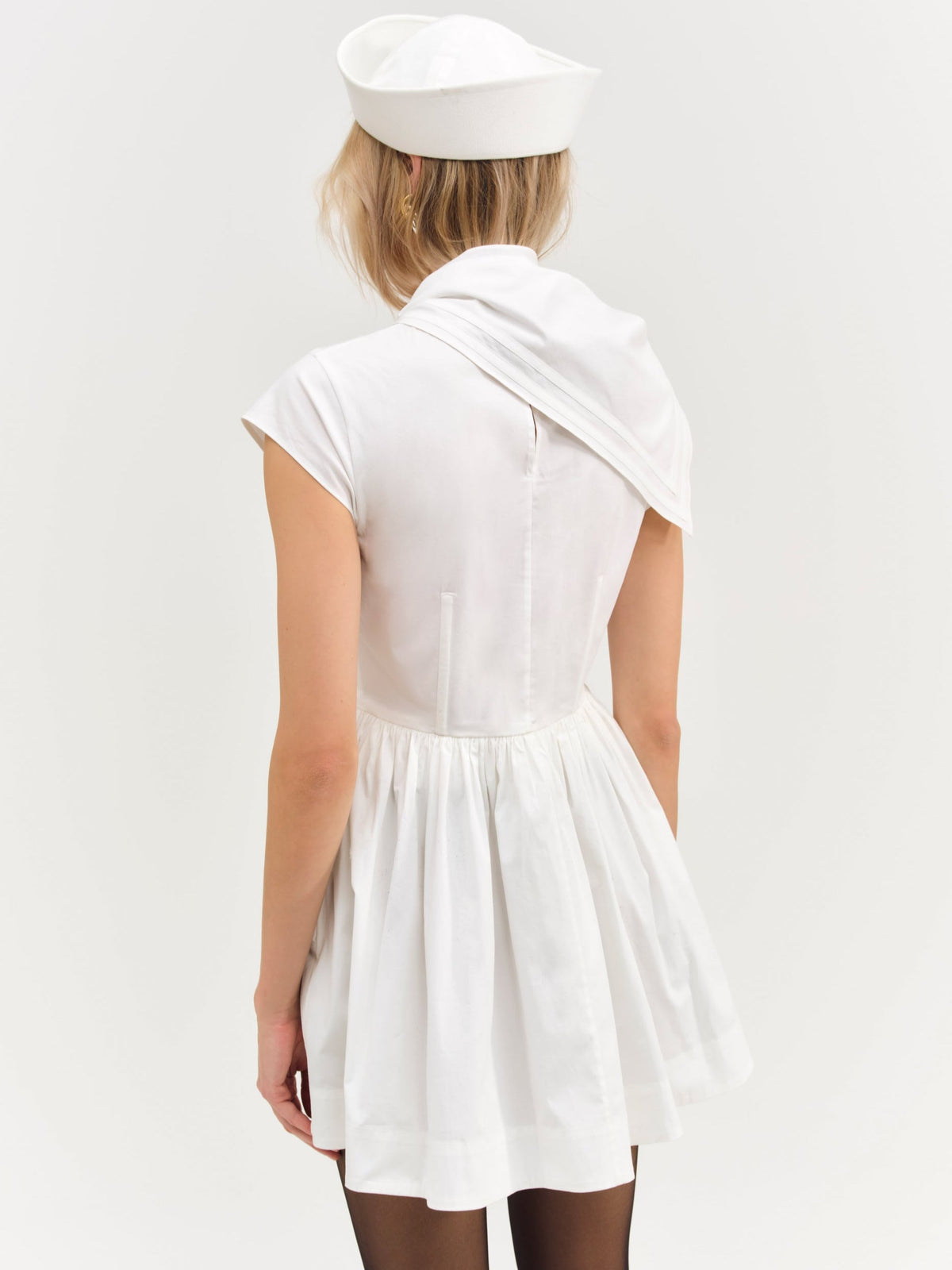 For Love & Lemons Helena Poplin Scarf Mini Dress