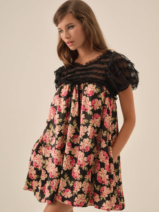 For Love & Lemons Belmond Floral Mini Dress