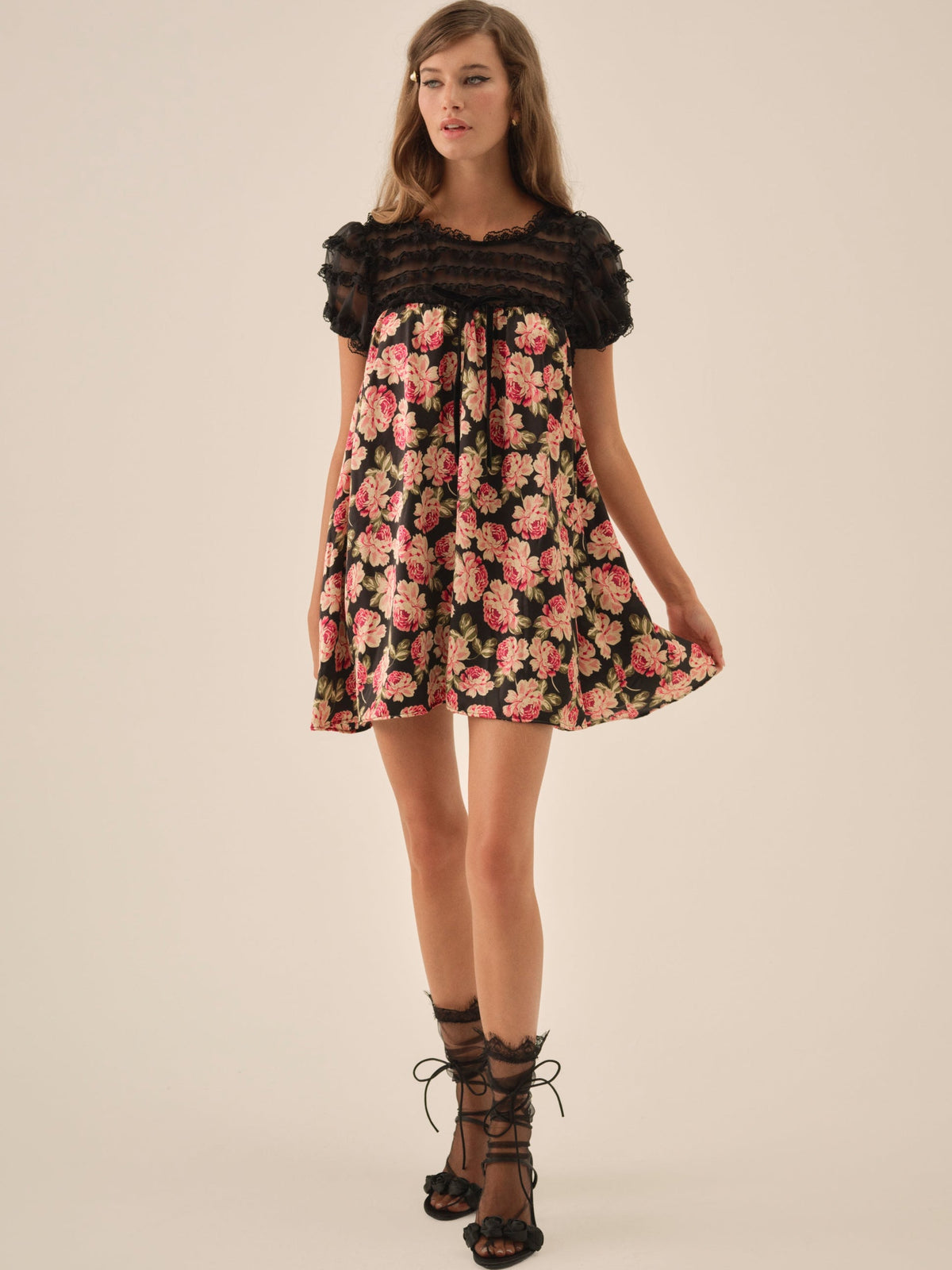 For Love & Lemons Belmond Floral Mini Dress