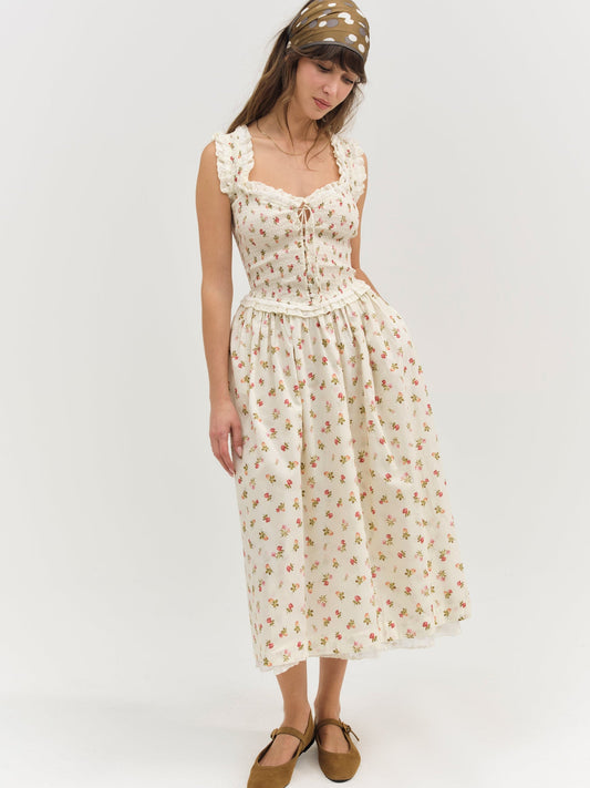 For Love & Lemons Morgan Midi Dress