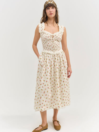 For Love & Lemons Morgan Midi Dress