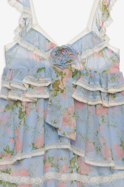For Love & Lemons Wild Rose Mini Dress
