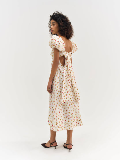 For Love & Lemons Adahlia Floral Midi Dress