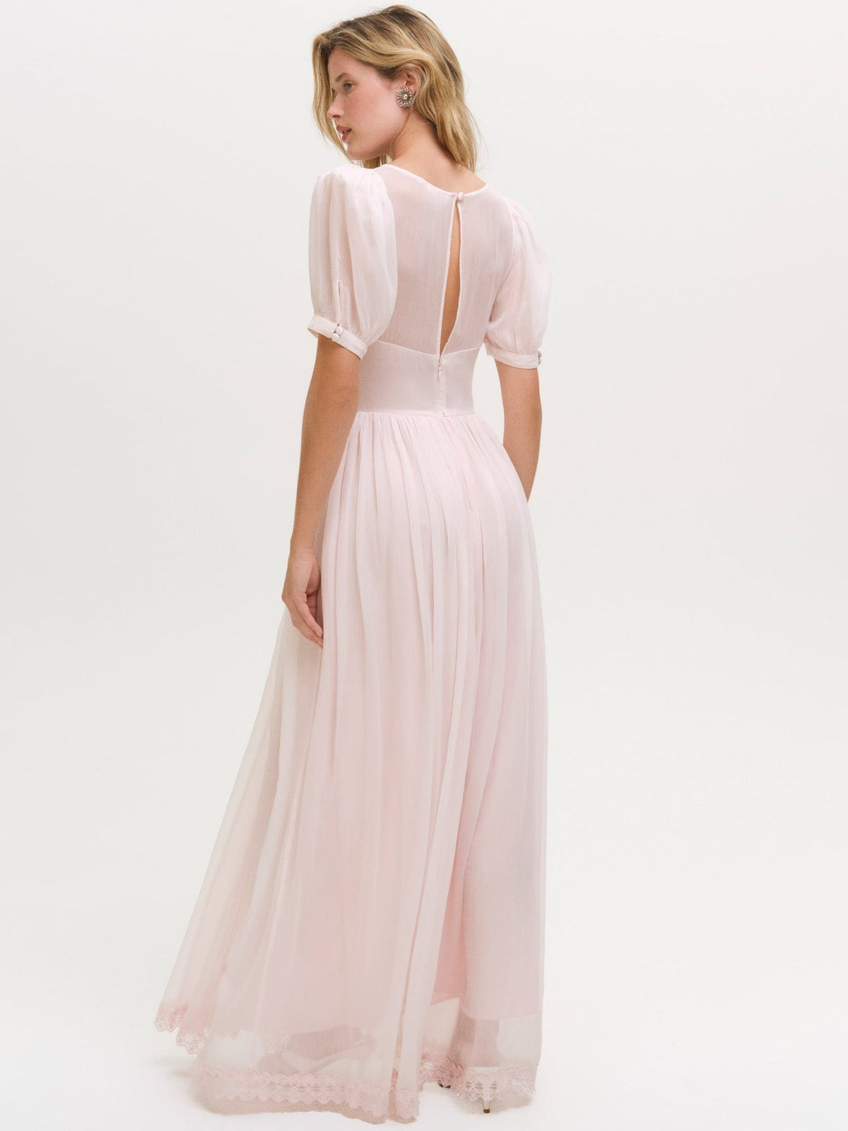 For Love & Lemons Rae Rose Maxi Dress