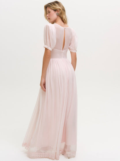 For Love & Lemons Rae Rose Maxi Dress