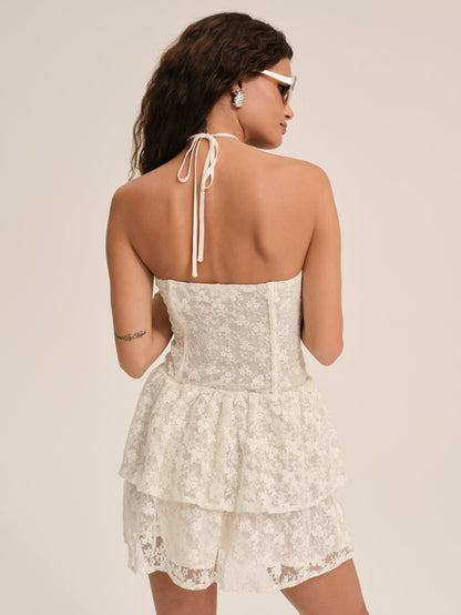 For Love & Lemons Ciao Lace Mini Dress