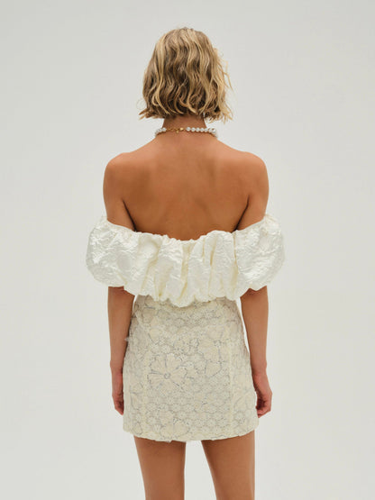 For Love & Lemons Snowflake Daisy Mini Dress