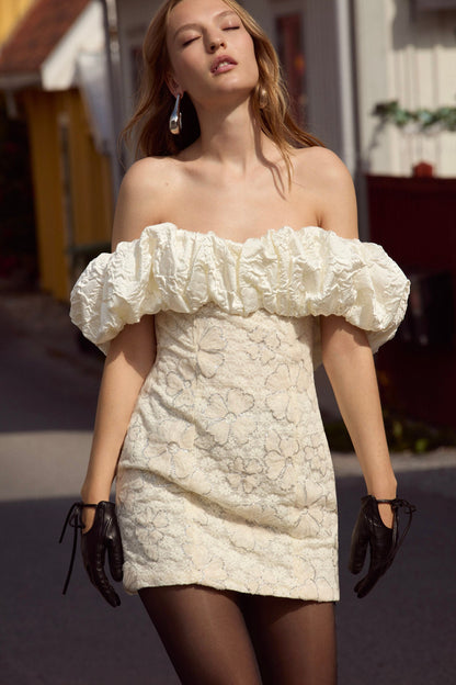 For Love & Lemons Snowflake Daisy Mini Dress