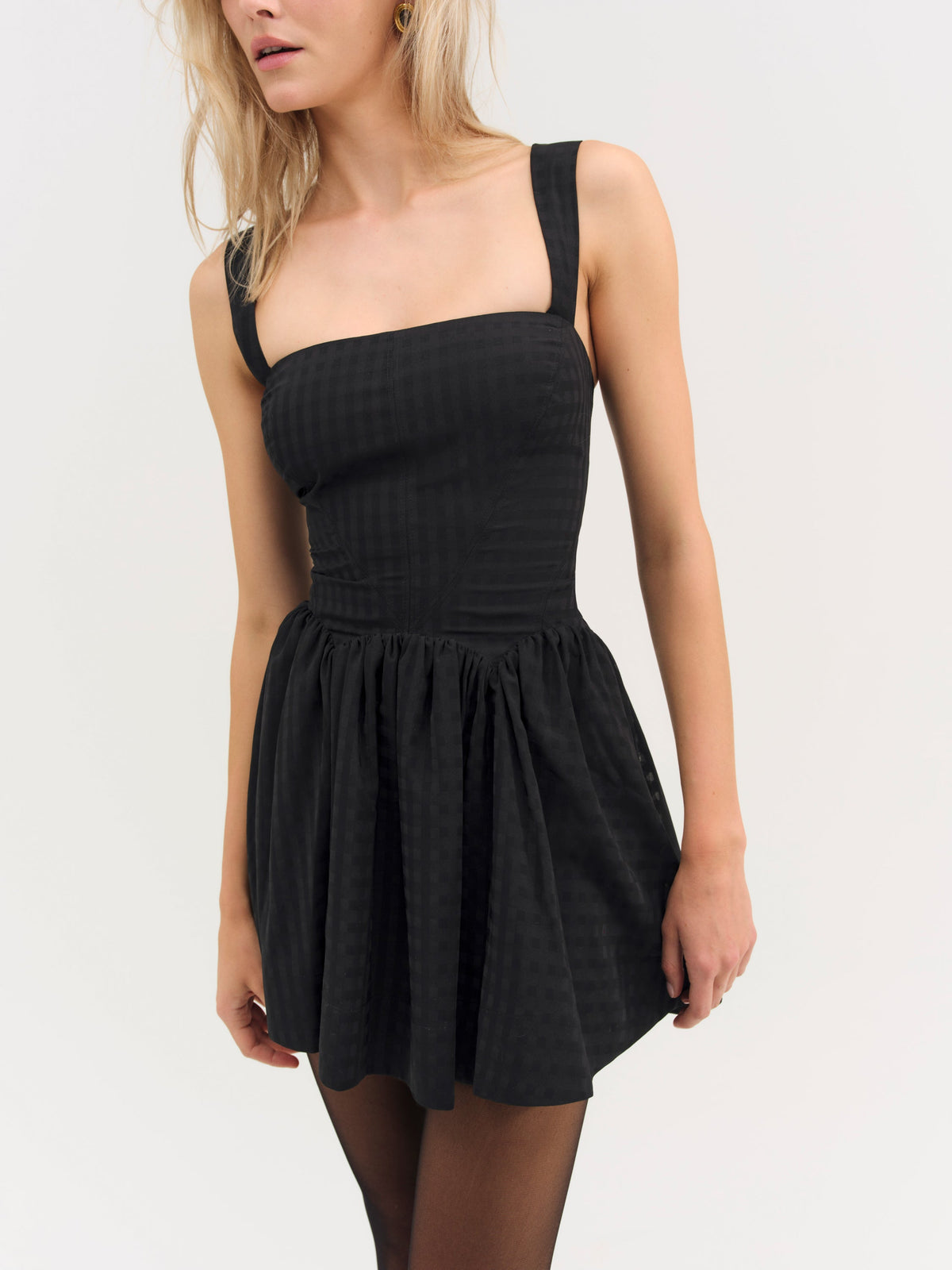 For Love & Lemons Ginny Gingham Mini Dress