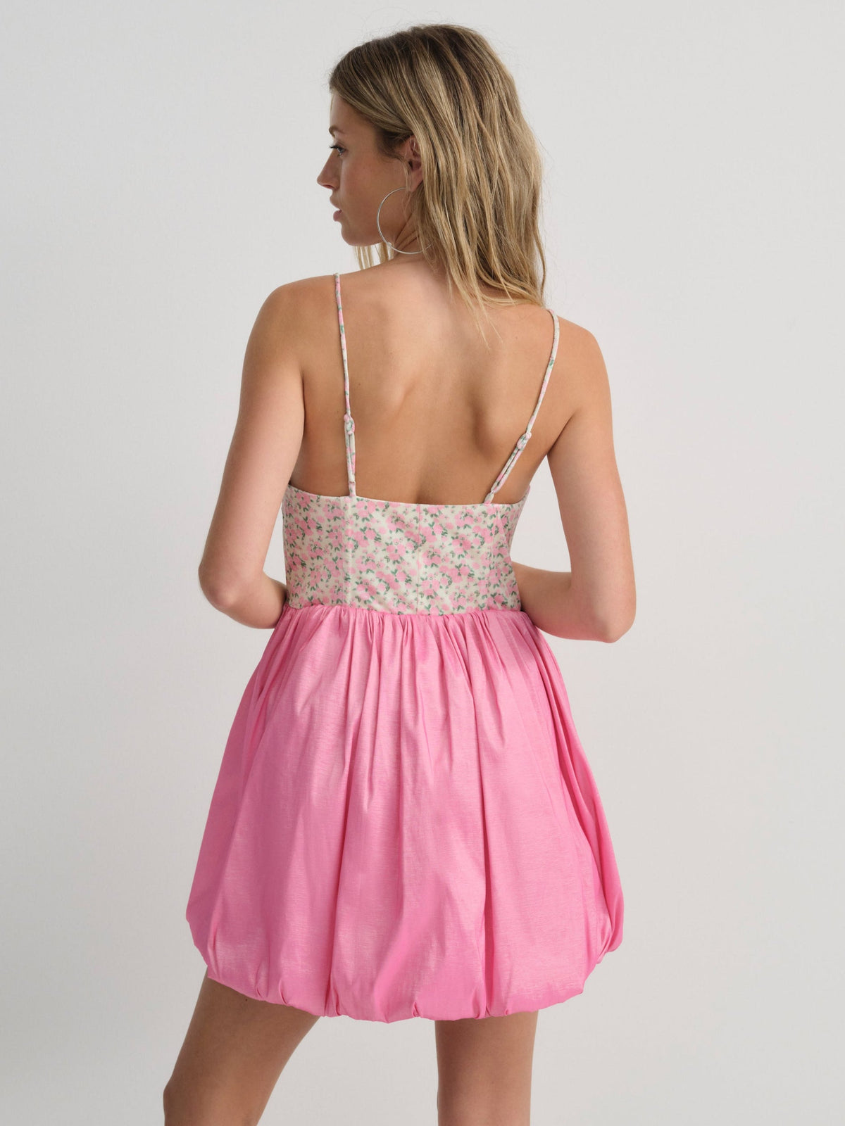 For Love & Lemons Berry Bud Bubble Mini Dress