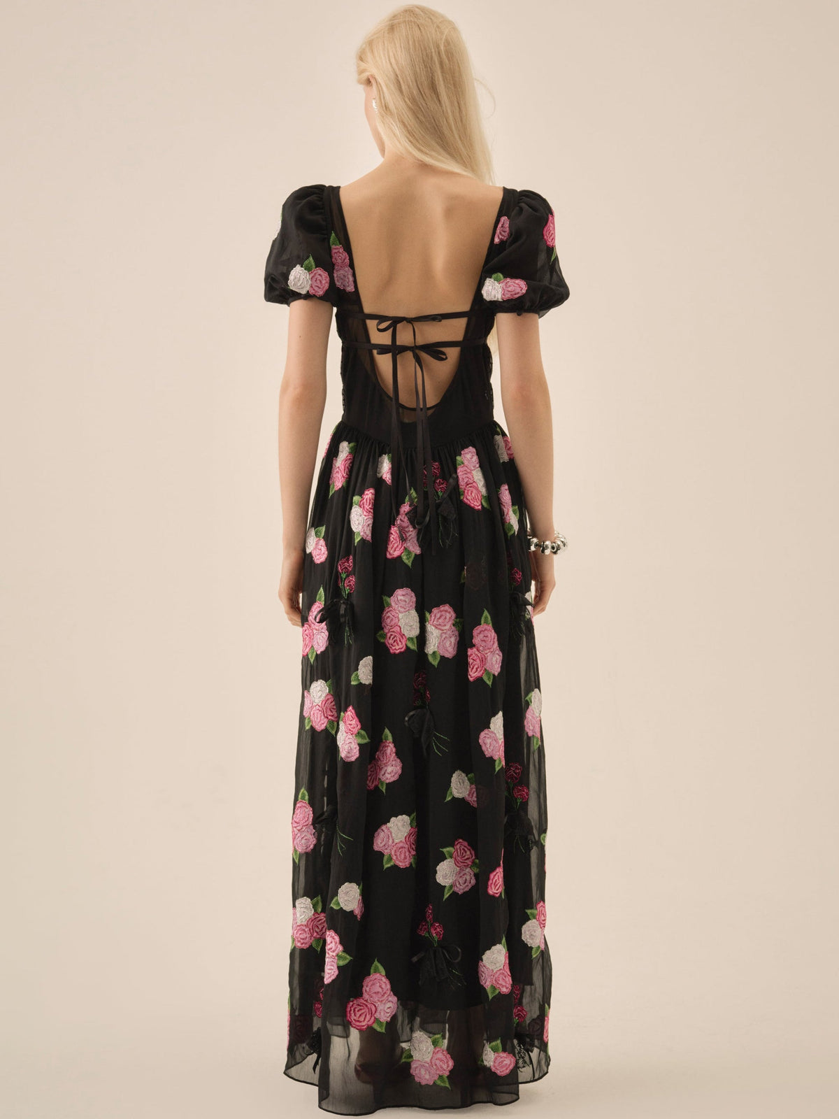 For Love & Lemons Midnight Garden Maxi Dress