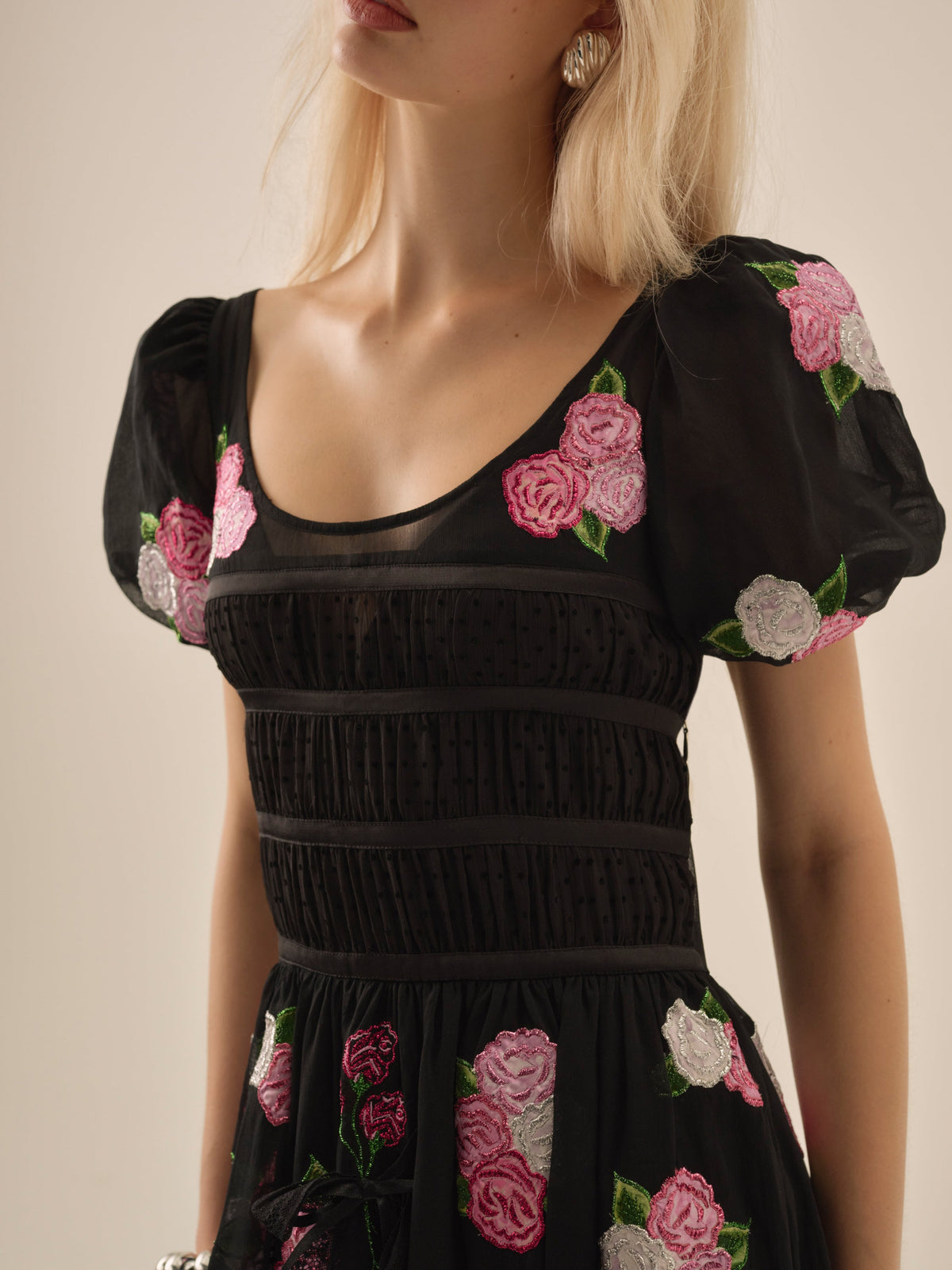 For Love & Lemons Midnight Garden Maxi Dress