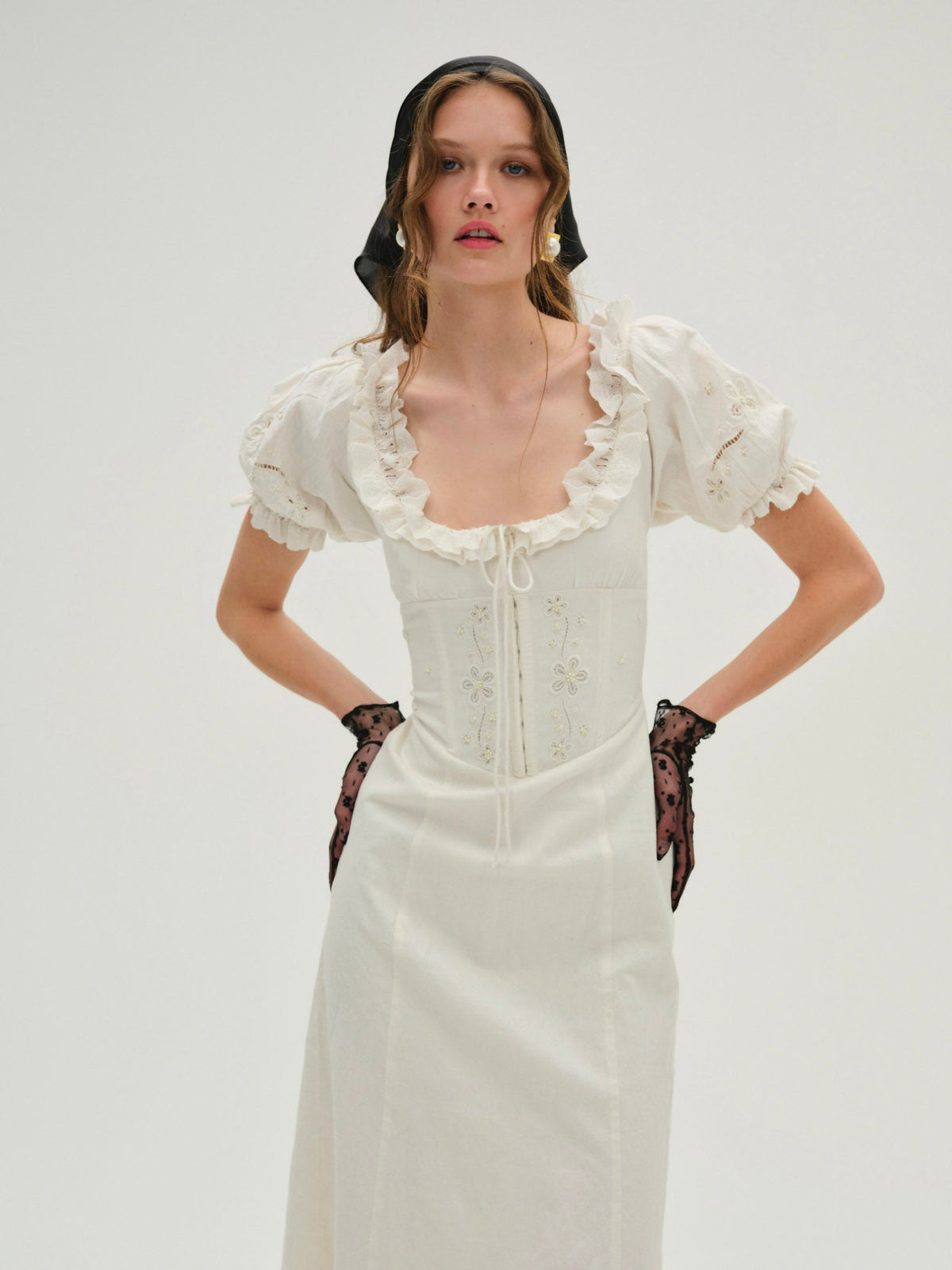 For Love & Lemons Adelie Midi Dress