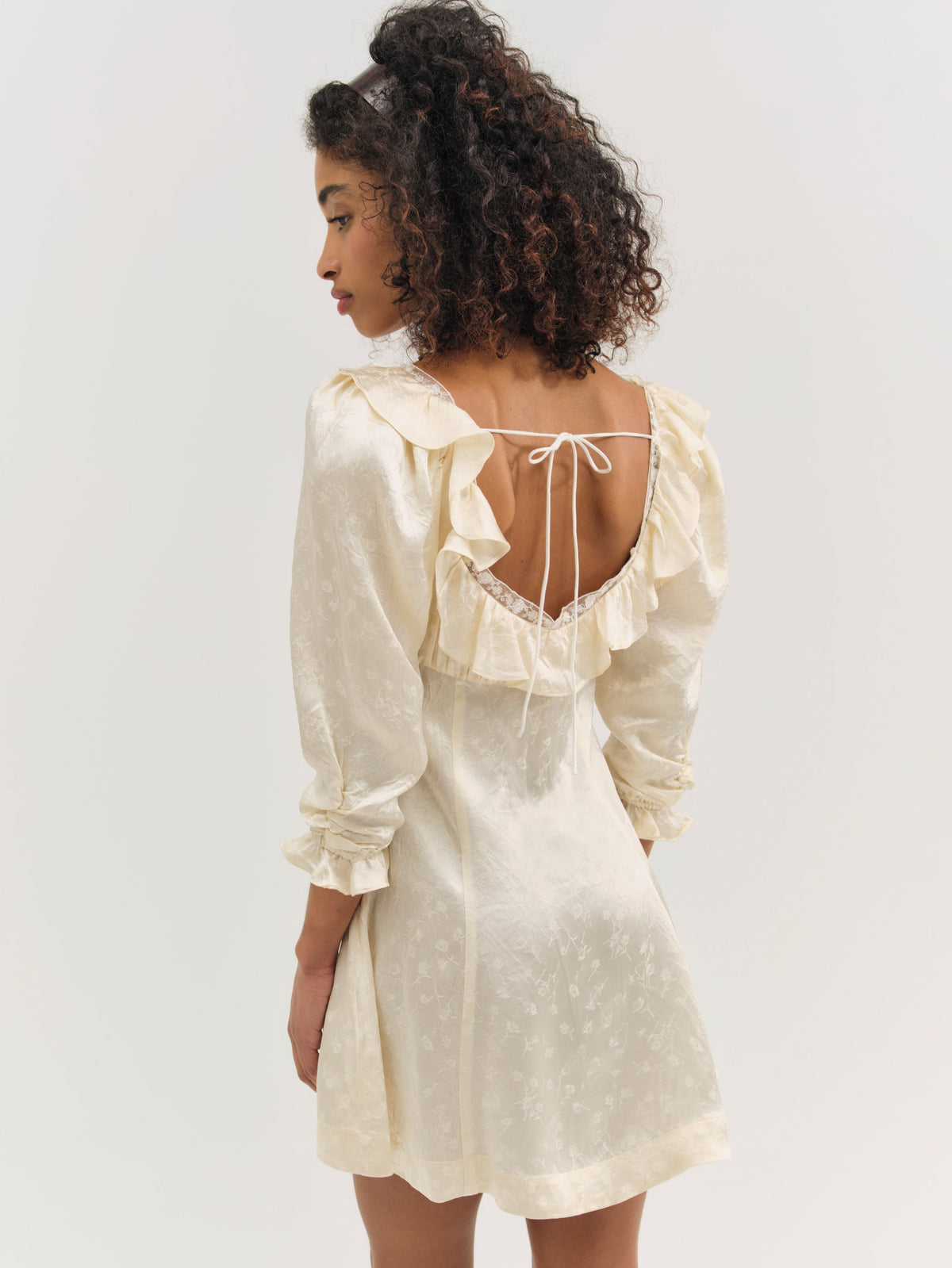 For Love & Lemons Carla Jacquard Mini Dress