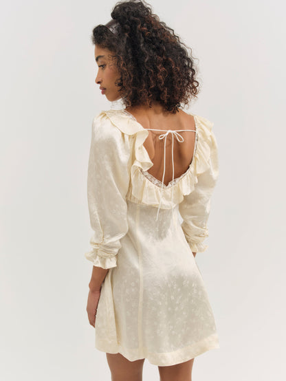 For Love & Lemons Carla Jacquard Mini Dress