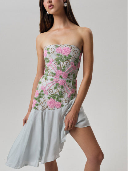 For Love & Lemons Rosie Bow Midi Dress