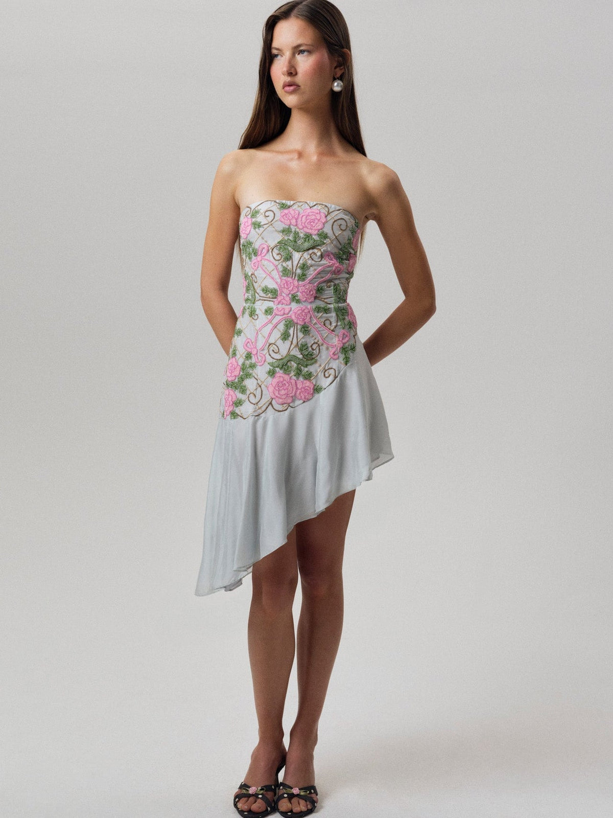 For Love & Lemons Rosie Bow Midi Dress