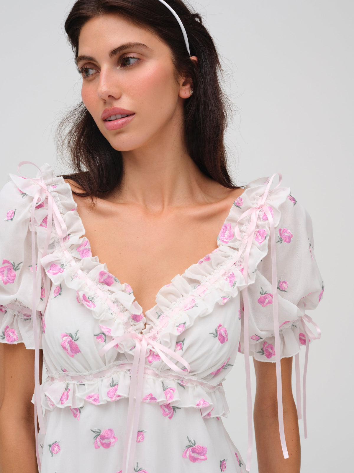 For Love & Lemons Fiona Floral Mini Dress