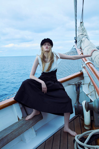 For Love & Lemons Helena Poplin Midi Dress