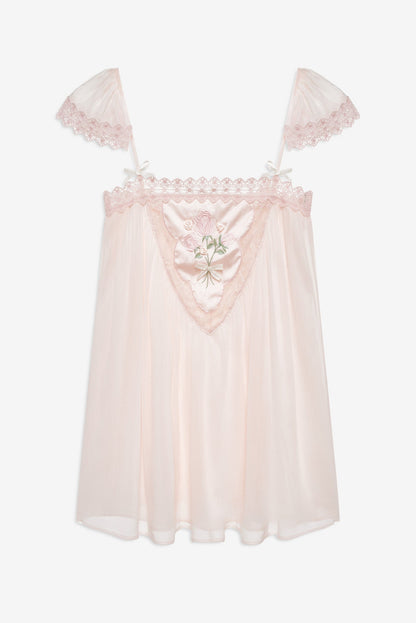 For Love & Lemons Rae Rose Mini Dress